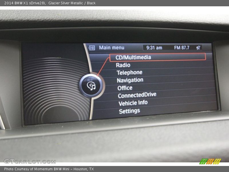 Glacier Silver Metallic / Black 2014 BMW X1 sDrive28i