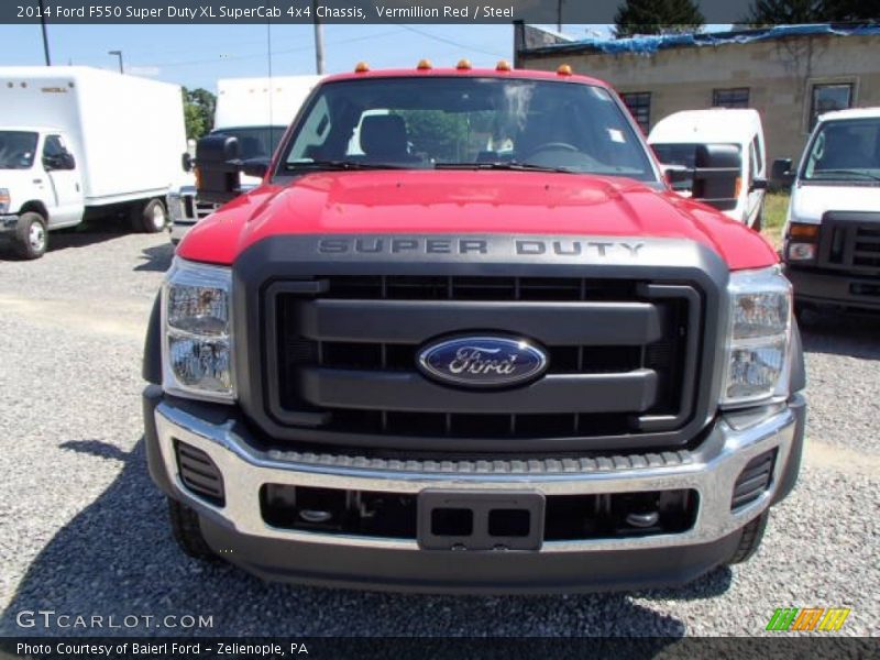 Vermillion Red / Steel 2014 Ford F550 Super Duty XL SuperCab 4x4 Chassis