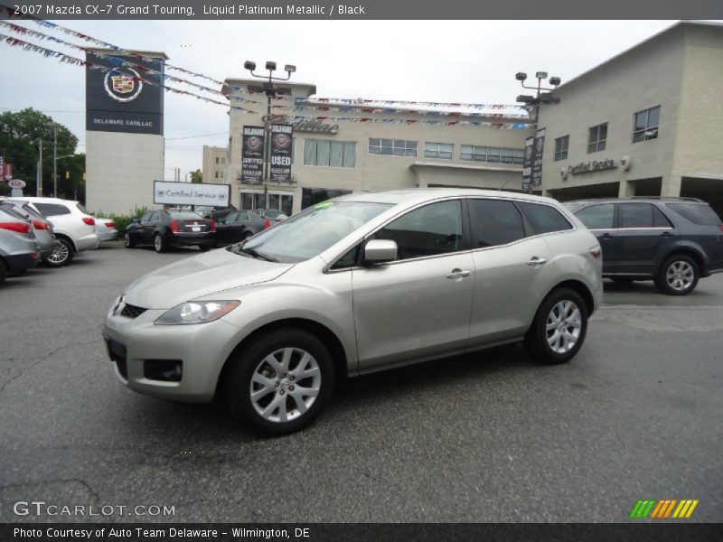 Liquid Platinum Metallic / Black 2007 Mazda CX-7 Grand Touring