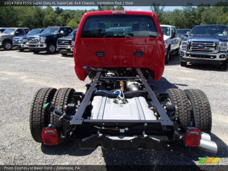 Vermillion Red / Steel 2014 Ford F550 Super Duty XL SuperCab 4x4 Chassis