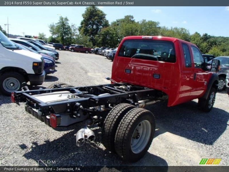 Vermillion Red / Steel 2014 Ford F550 Super Duty XL SuperCab 4x4 Chassis