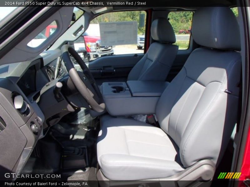 Vermillion Red / Steel 2014 Ford F550 Super Duty XL SuperCab 4x4 Chassis