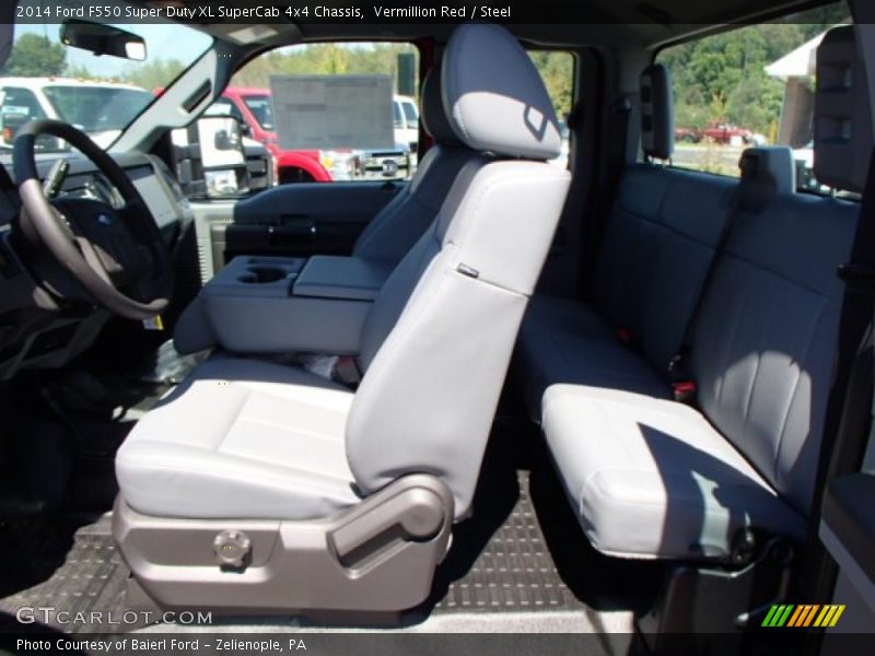 Vermillion Red / Steel 2014 Ford F550 Super Duty XL SuperCab 4x4 Chassis