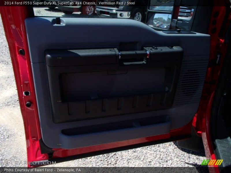 Vermillion Red / Steel 2014 Ford F550 Super Duty XL SuperCab 4x4 Chassis