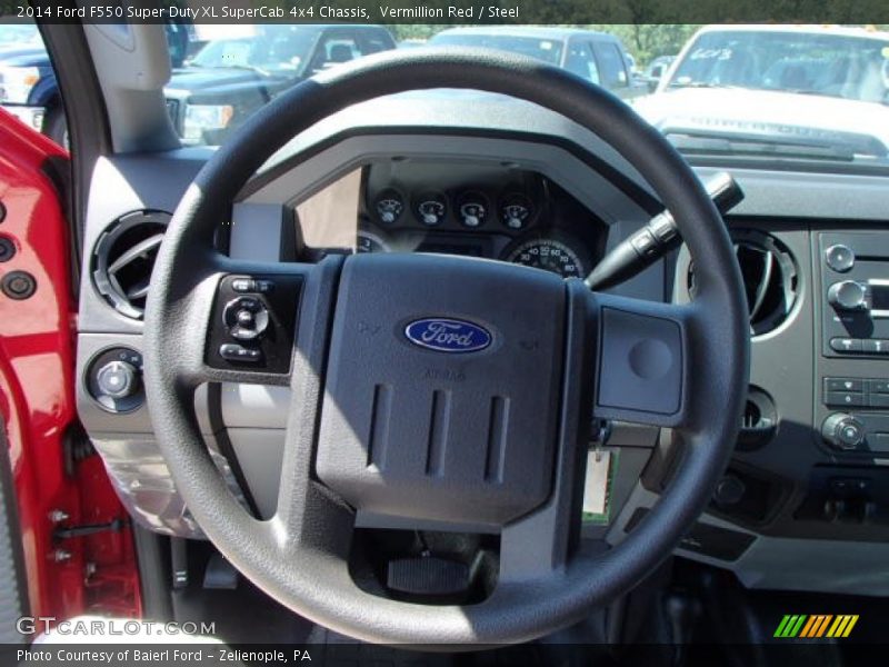  2014 F550 Super Duty XL SuperCab 4x4 Chassis Steering Wheel