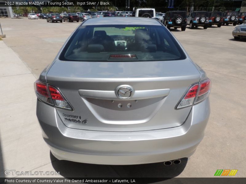 Ingot Silver / Black 2012 Mazda MAZDA6 i Touring Sedan