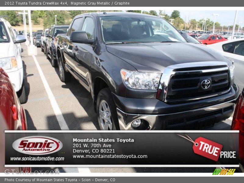 Magnetic Gray Metallic / Graphite 2012 Toyota Tundra CrewMax 4x4