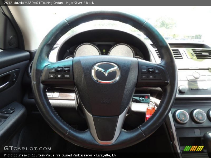 Ingot Silver / Black 2012 Mazda MAZDA6 i Touring Sedan