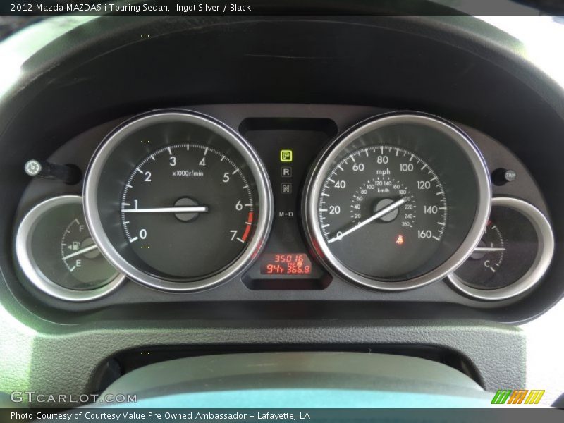 Ingot Silver / Black 2012 Mazda MAZDA6 i Touring Sedan