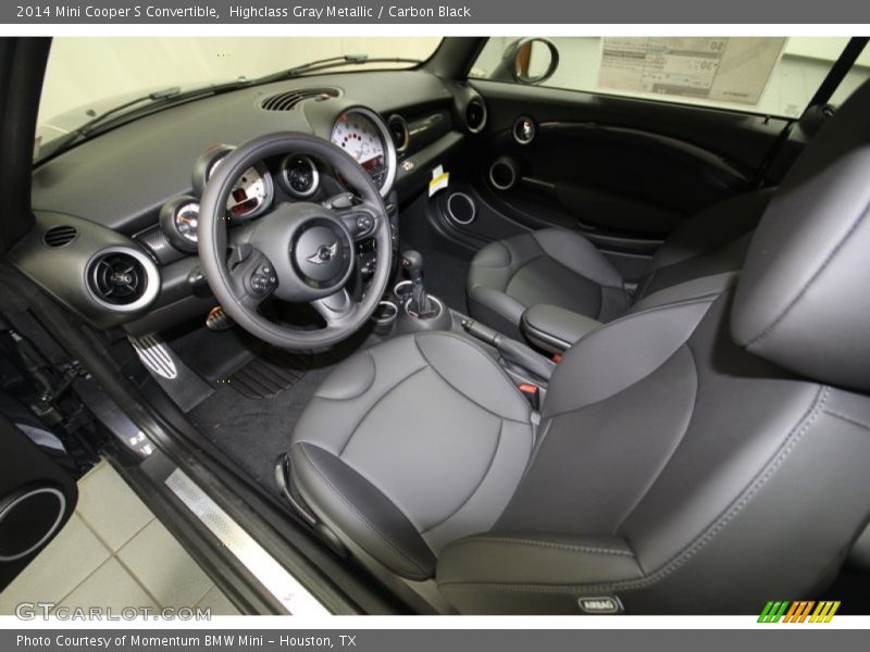  2014 Cooper S Convertible Carbon Black Interior