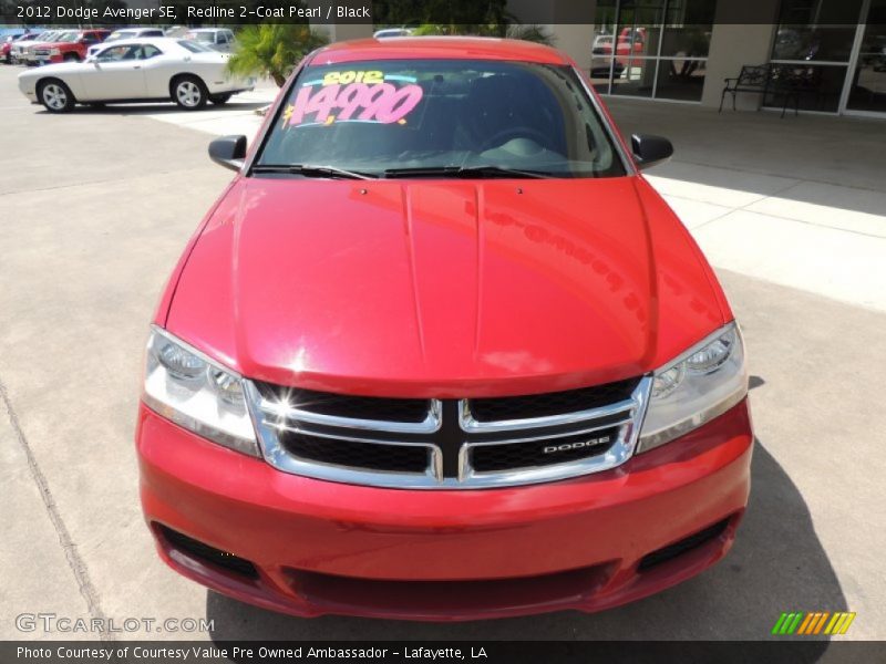Redline 2-Coat Pearl / Black 2012 Dodge Avenger SE