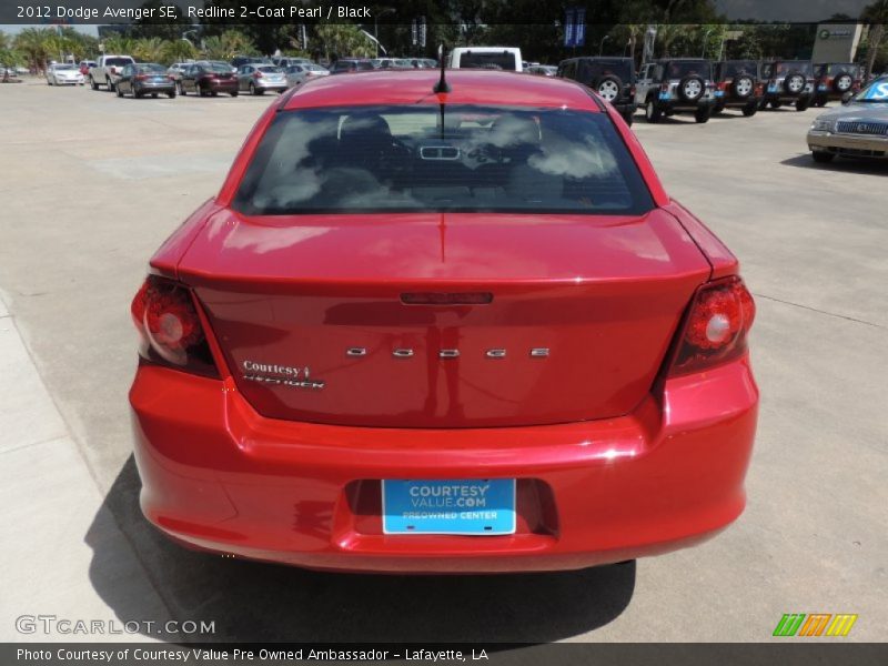 Redline 2-Coat Pearl / Black 2012 Dodge Avenger SE
