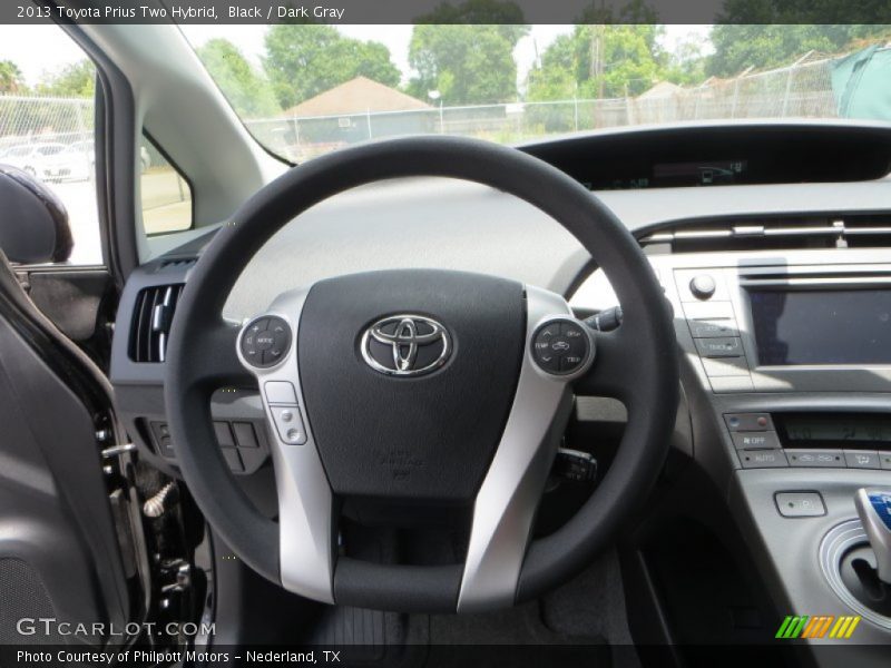 Black / Dark Gray 2013 Toyota Prius Two Hybrid