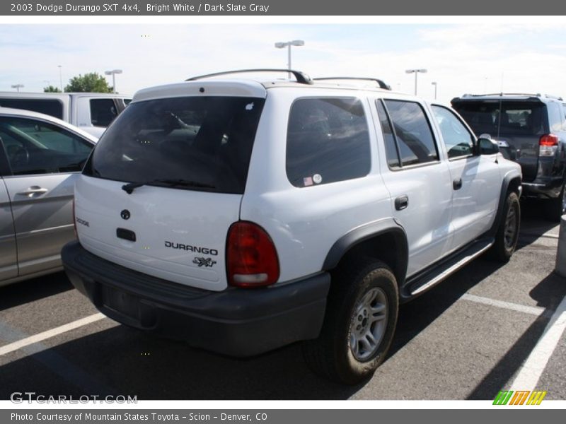 Bright White / Dark Slate Gray 2003 Dodge Durango SXT 4x4