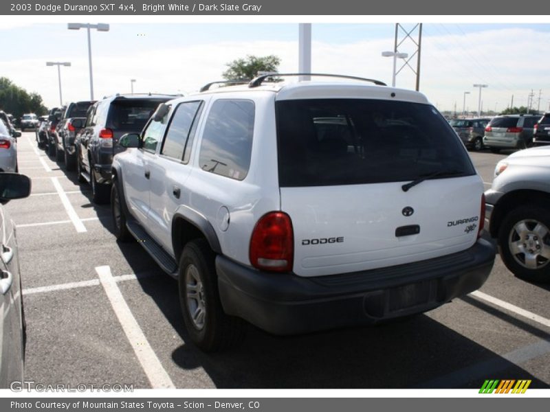 Bright White / Dark Slate Gray 2003 Dodge Durango SXT 4x4