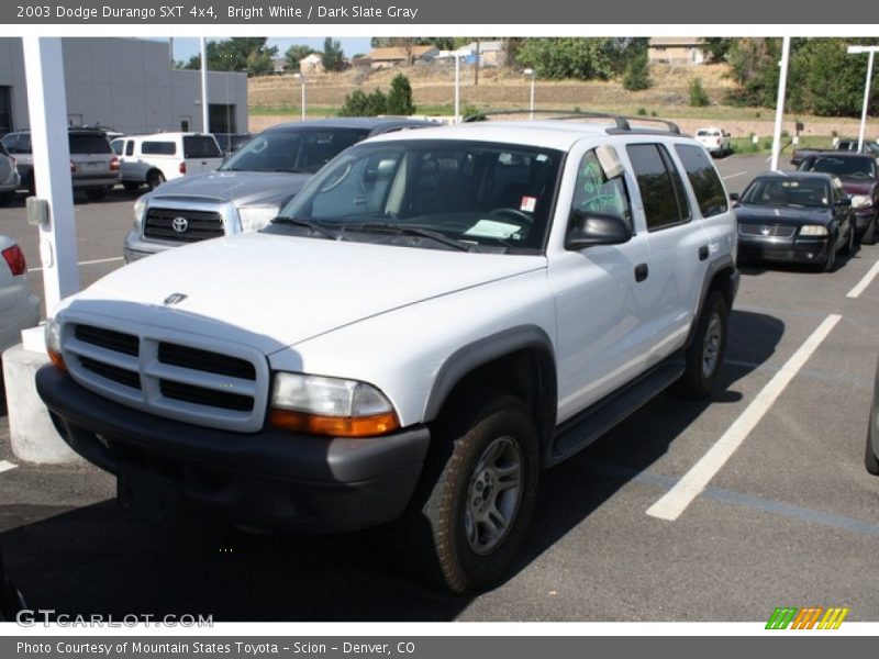Bright White / Dark Slate Gray 2003 Dodge Durango SXT 4x4
