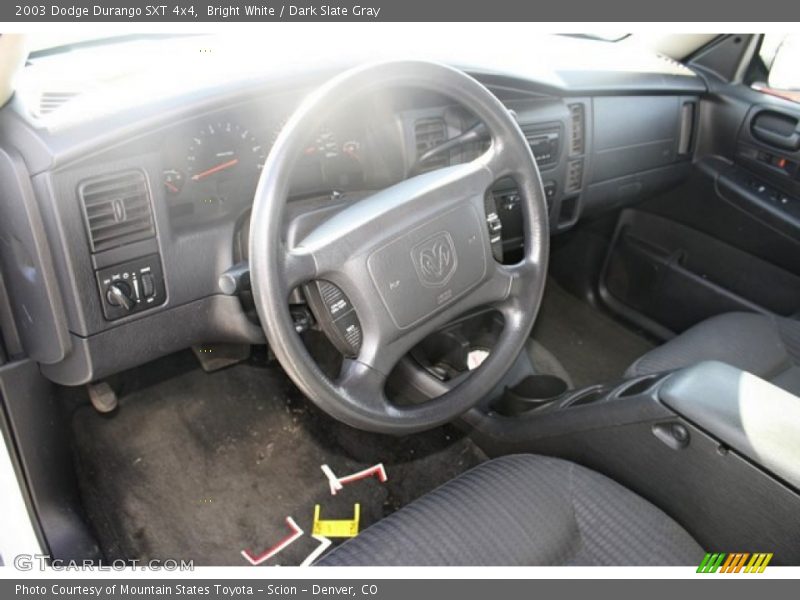 Bright White / Dark Slate Gray 2003 Dodge Durango SXT 4x4