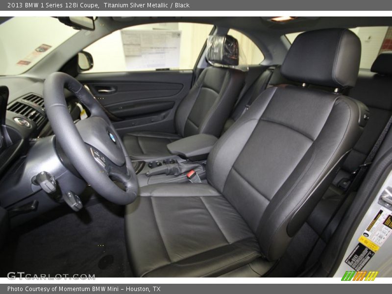 Titanium Silver Metallic / Black 2013 BMW 1 Series 128i Coupe