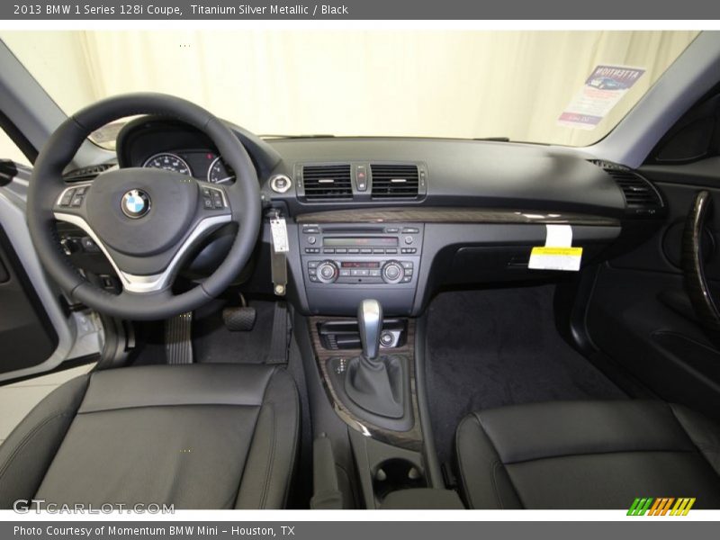 Titanium Silver Metallic / Black 2013 BMW 1 Series 128i Coupe