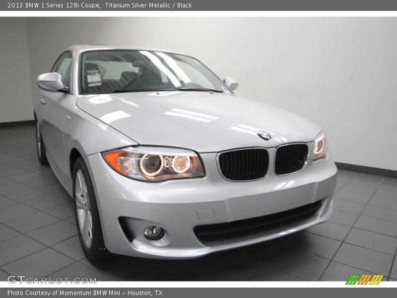 Titanium Silver Metallic / Black 2013 BMW 1 Series 128i Coupe