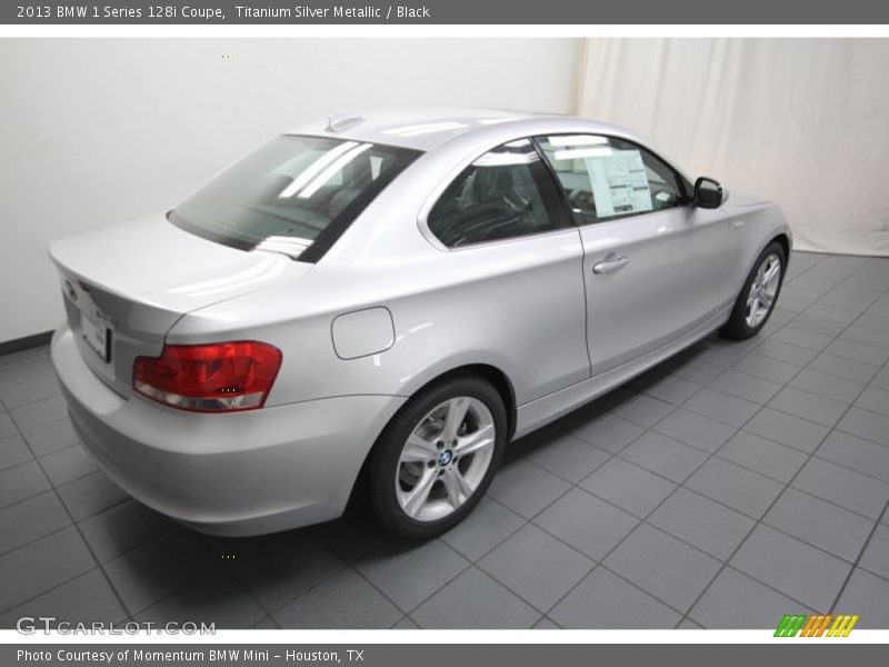 Titanium Silver Metallic / Black 2013 BMW 1 Series 128i Coupe
