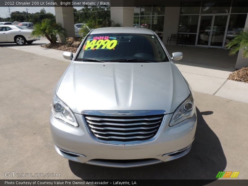 Bright Silver Metallic / Black 2012 Chrysler 200 LX Sedan