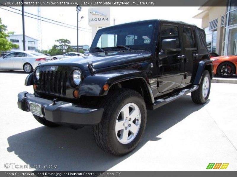 Black / Dark Slate Gray/Medium Slate Gray 2007 Jeep Wrangler Unlimited Sahara 4x4