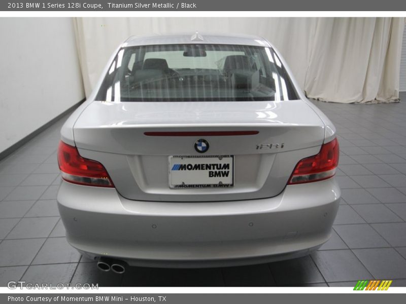 Titanium Silver Metallic / Black 2013 BMW 1 Series 128i Coupe
