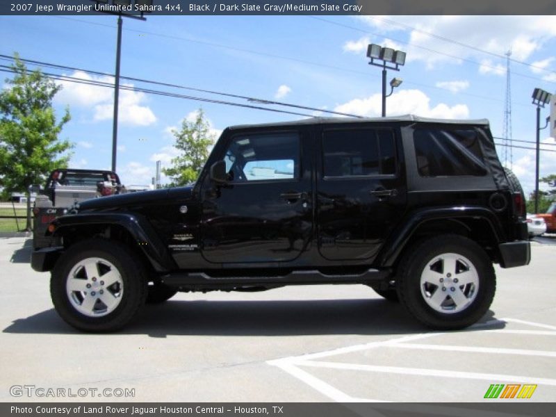 Black / Dark Slate Gray/Medium Slate Gray 2007 Jeep Wrangler Unlimited Sahara 4x4