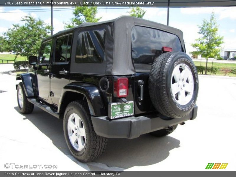 Black / Dark Slate Gray/Medium Slate Gray 2007 Jeep Wrangler Unlimited Sahara 4x4