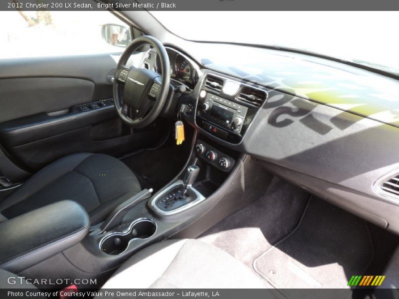 Bright Silver Metallic / Black 2012 Chrysler 200 LX Sedan