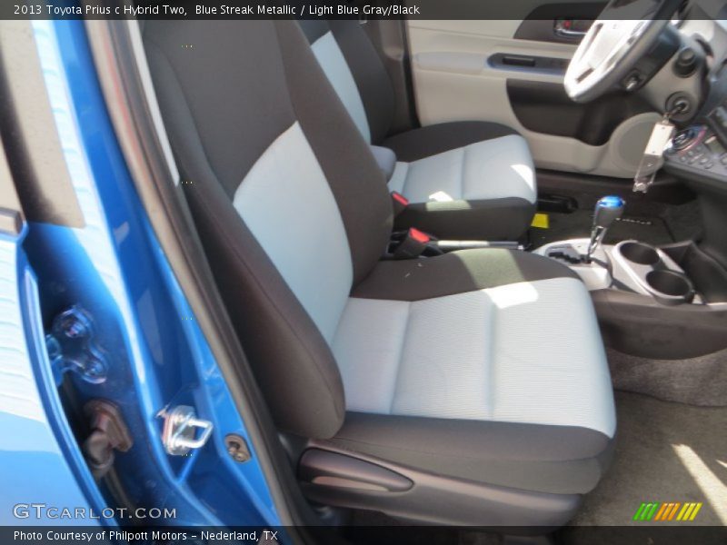 Blue Streak Metallic / Light Blue Gray/Black 2013 Toyota Prius c Hybrid Two