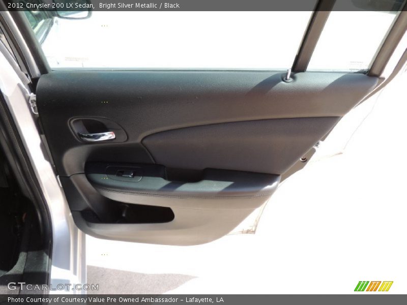 Bright Silver Metallic / Black 2012 Chrysler 200 LX Sedan