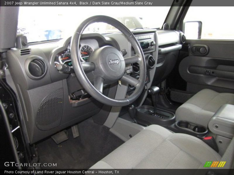 Black / Dark Slate Gray/Medium Slate Gray 2007 Jeep Wrangler Unlimited Sahara 4x4