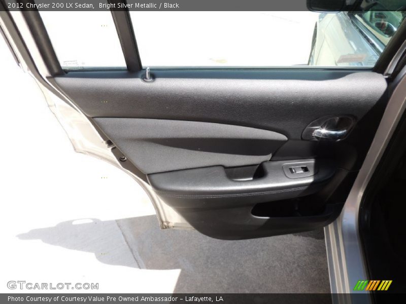 Bright Silver Metallic / Black 2012 Chrysler 200 LX Sedan