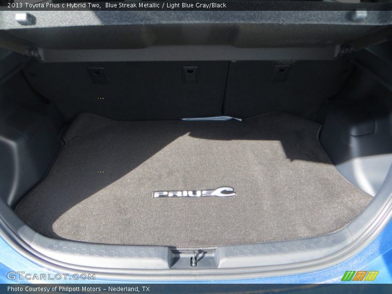 Blue Streak Metallic / Light Blue Gray/Black 2013 Toyota Prius c Hybrid Two