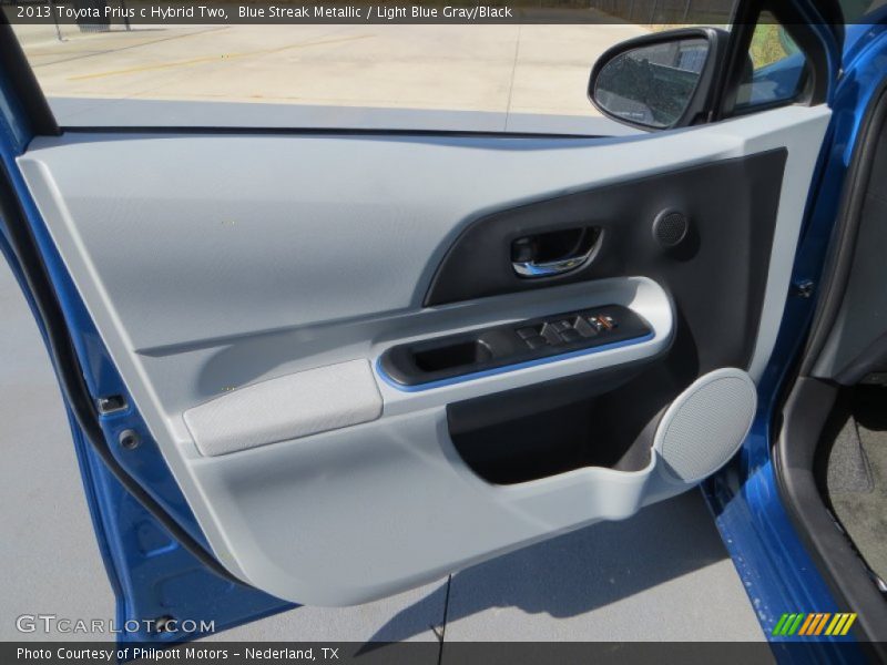 Blue Streak Metallic / Light Blue Gray/Black 2013 Toyota Prius c Hybrid Two