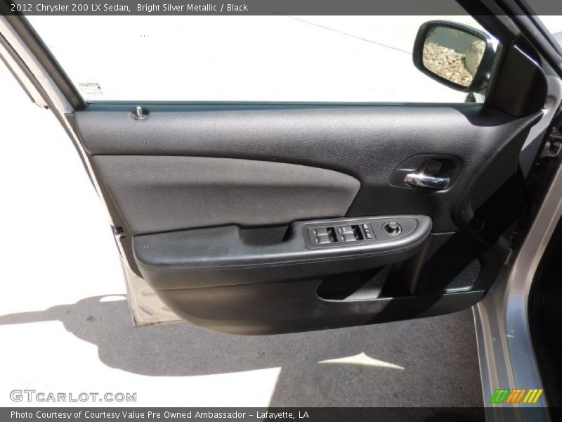 Bright Silver Metallic / Black 2012 Chrysler 200 LX Sedan