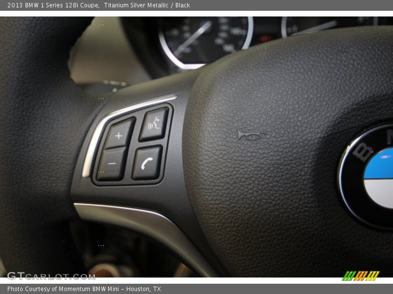 Titanium Silver Metallic / Black 2013 BMW 1 Series 128i Coupe