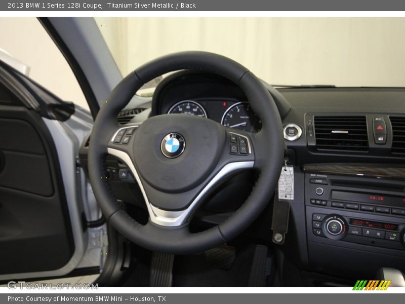 Titanium Silver Metallic / Black 2013 BMW 1 Series 128i Coupe