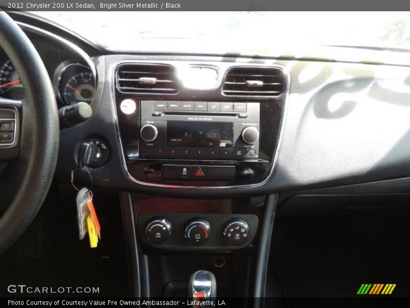 Bright Silver Metallic / Black 2012 Chrysler 200 LX Sedan