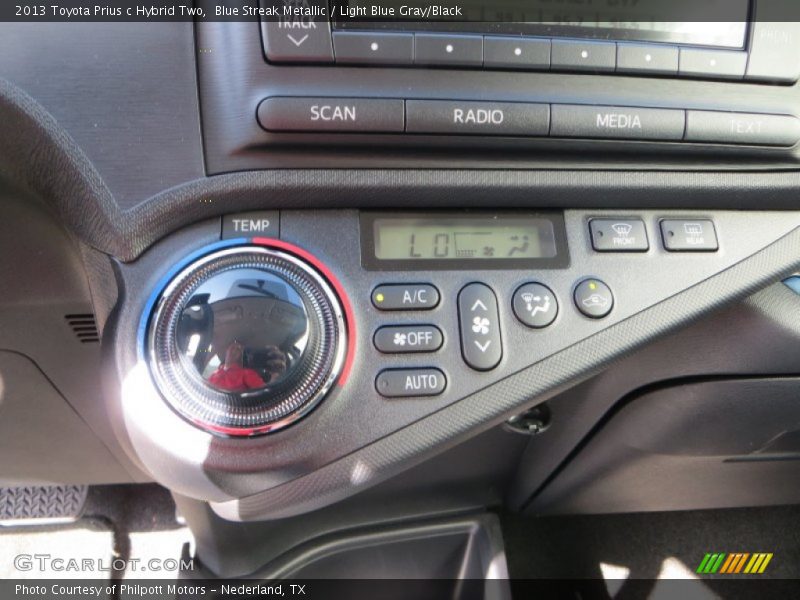 Blue Streak Metallic / Light Blue Gray/Black 2013 Toyota Prius c Hybrid Two