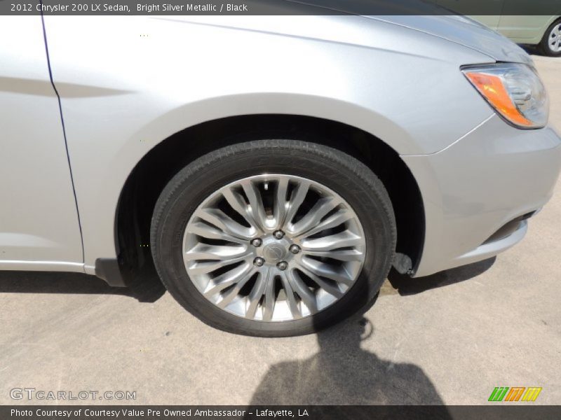 Bright Silver Metallic / Black 2012 Chrysler 200 LX Sedan