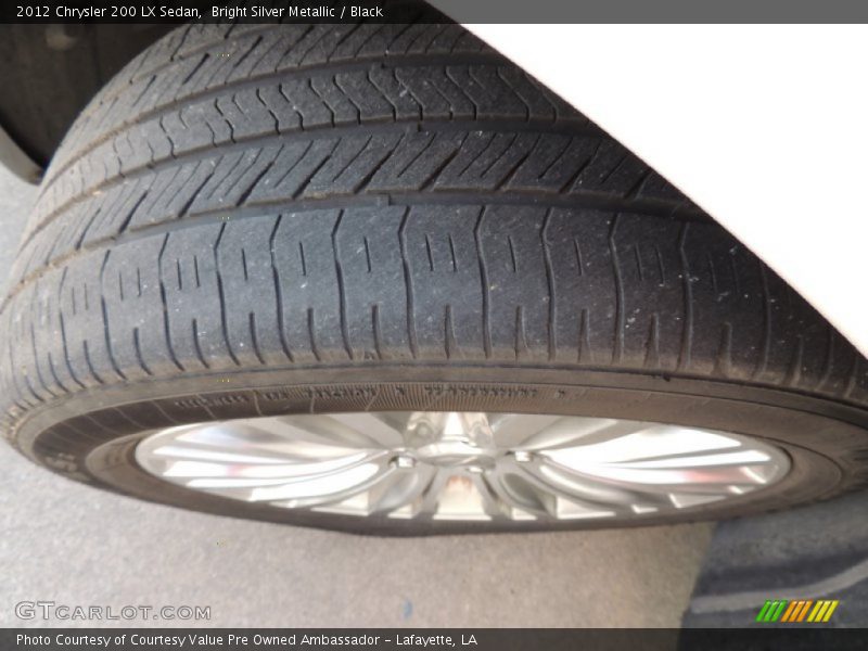 Bright Silver Metallic / Black 2012 Chrysler 200 LX Sedan