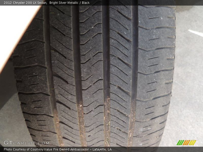 Bright Silver Metallic / Black 2012 Chrysler 200 LX Sedan
