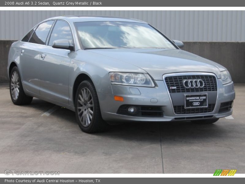 Quartz Grey Metallic / Black 2008 Audi A6 3.2 Sedan