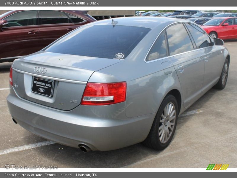 Quartz Grey Metallic / Black 2008 Audi A6 3.2 Sedan