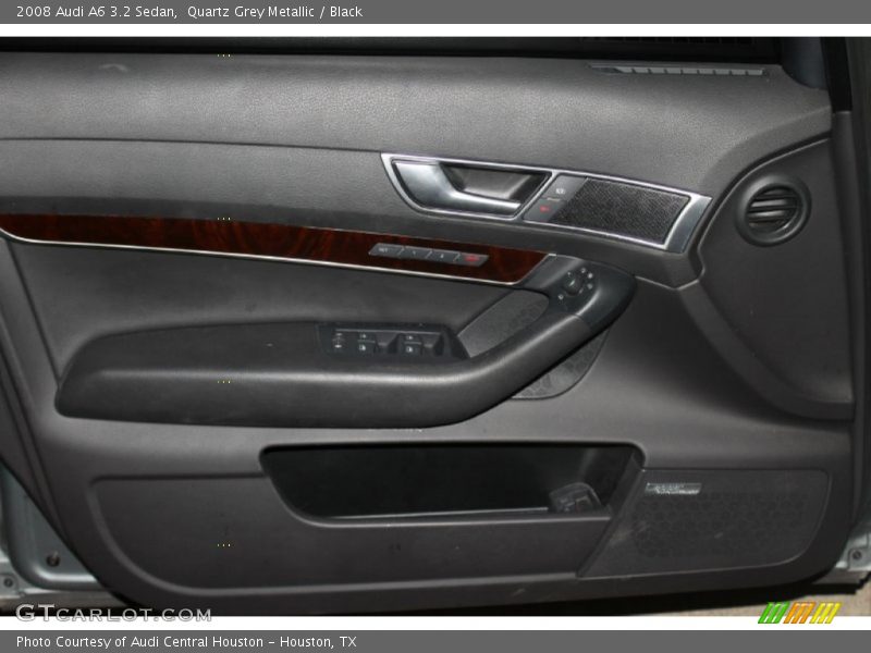 Quartz Grey Metallic / Black 2008 Audi A6 3.2 Sedan