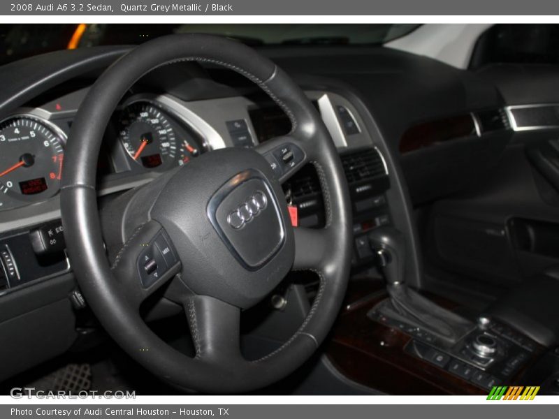 Quartz Grey Metallic / Black 2008 Audi A6 3.2 Sedan