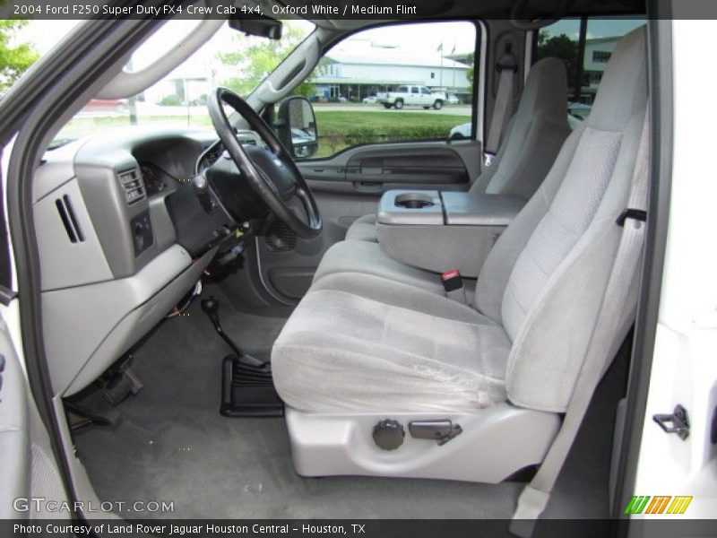 Oxford White / Medium Flint 2004 Ford F250 Super Duty FX4 Crew Cab 4x4
